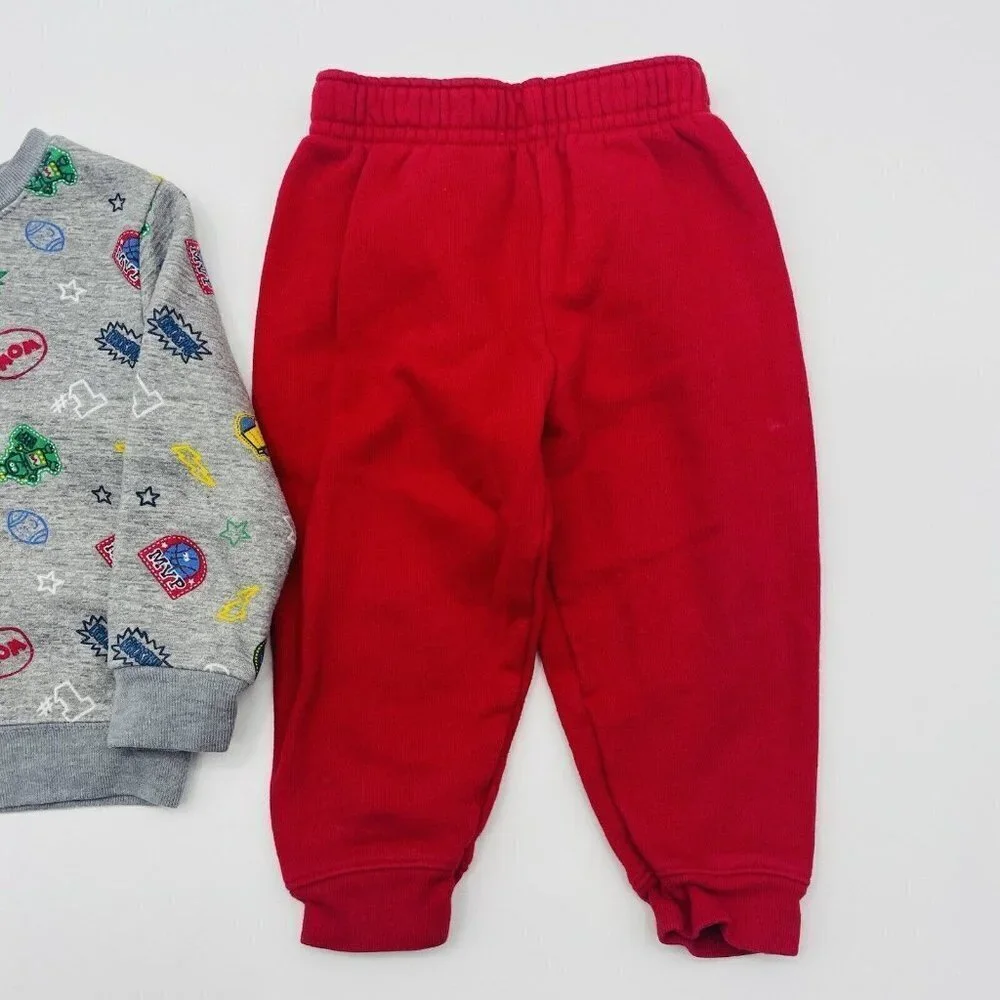 Garanimals Baby Boys Size 18 Months Printed Sweatshirt & Sweatpants‎ Set 1620